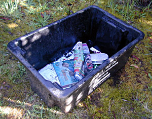 The Box Vegie Garden - Plastic Recycling Box