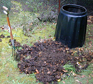 Starting a Vegetable Garden - Fork and Compost Bin